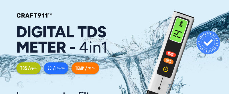 Upgraded 4-in-1 Turbidity TDS Meter