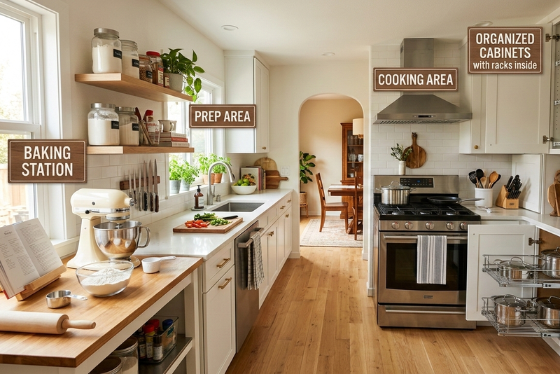 Creating Functional Kitchen Zones for Faster and More Enjoyable Meal Prep