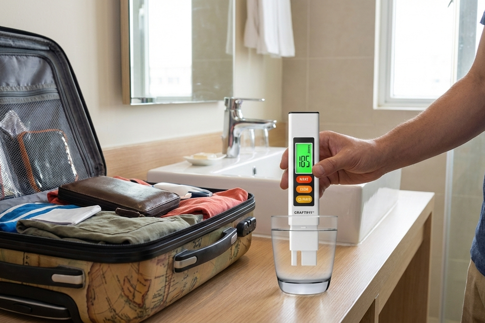 Traveling with a TDS Meter: Checking Water Quality in Hotels, RVs, and Abroad