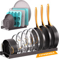 Norcalway Adjustable Bakeware Pots and Pans Organizer